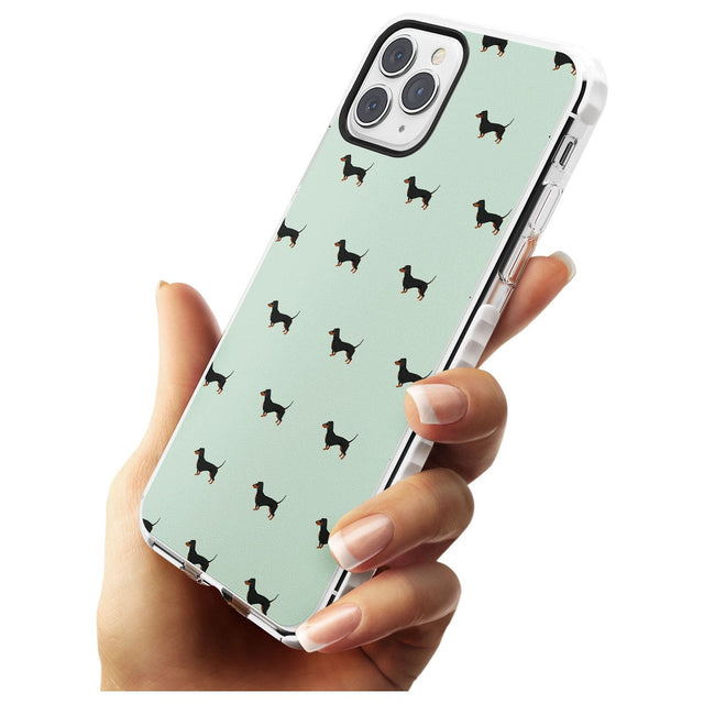 Dachshund Dog Pattern Impact Phone Case for iPhone 11 Pro Max