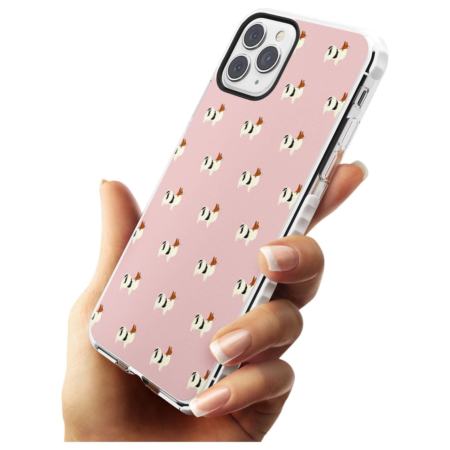 Papillon Dog Pattern Impact Phone Case for iPhone 11 Pro Max