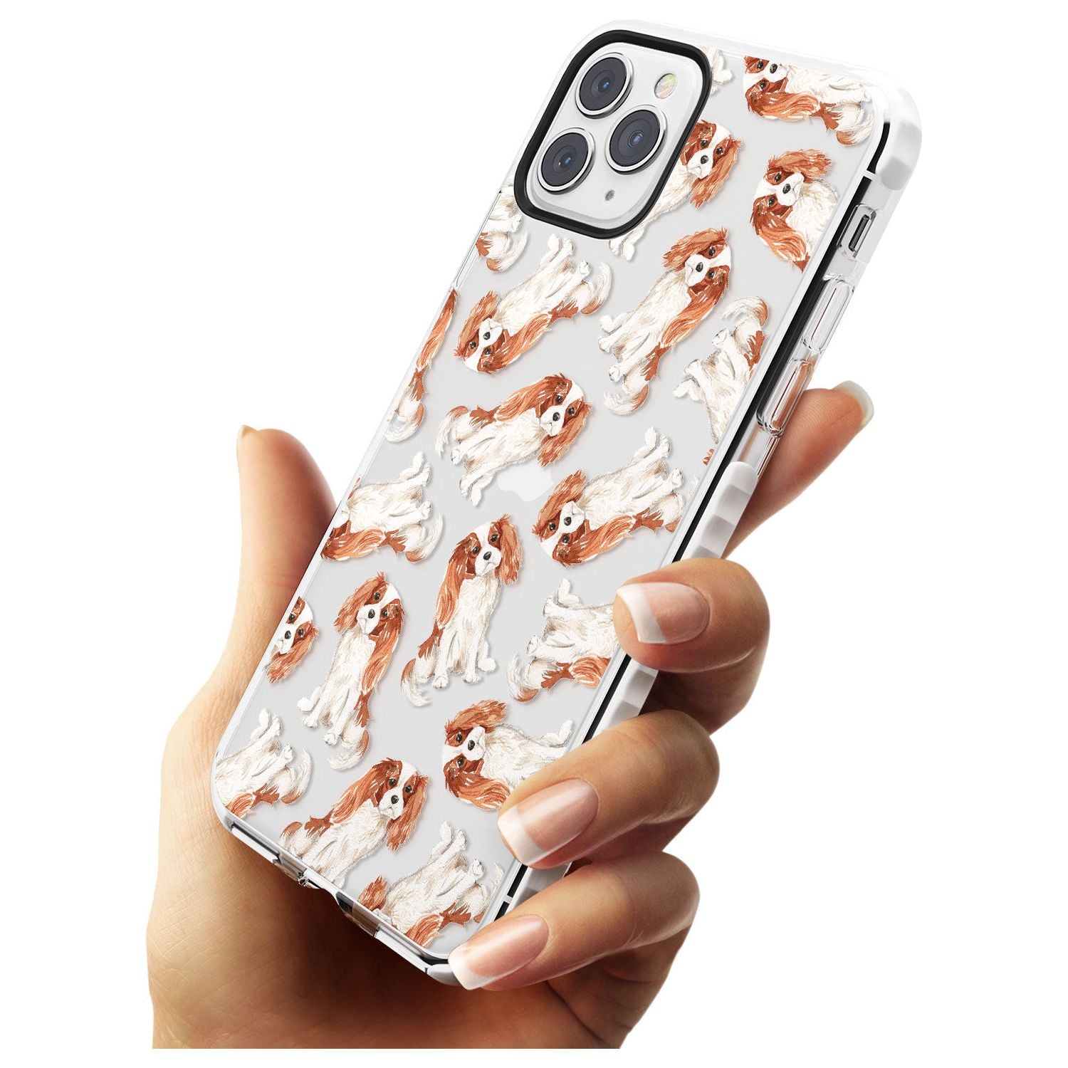 Cavalier King Charles Spaniel Dog Pattern Impact Phone Case for iPhone 11 Pro Max