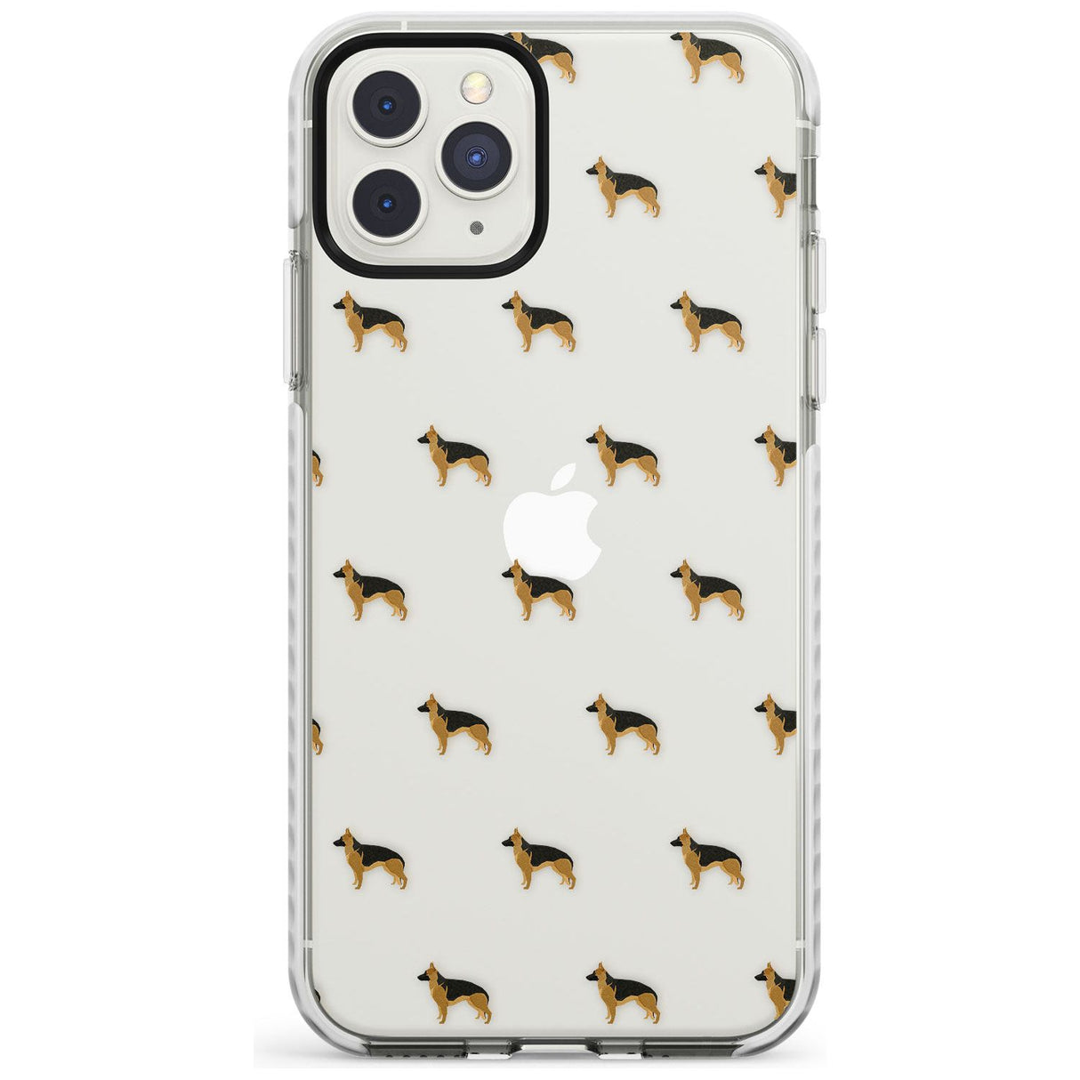 German Sherpard Dog Pattern Clear Impact Phone Case for iPhone 11 Pro Max