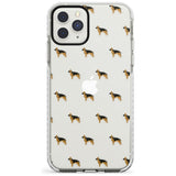 German Sherpard Dog Pattern Clear Impact Phone Case for iPhone 11 Pro Max