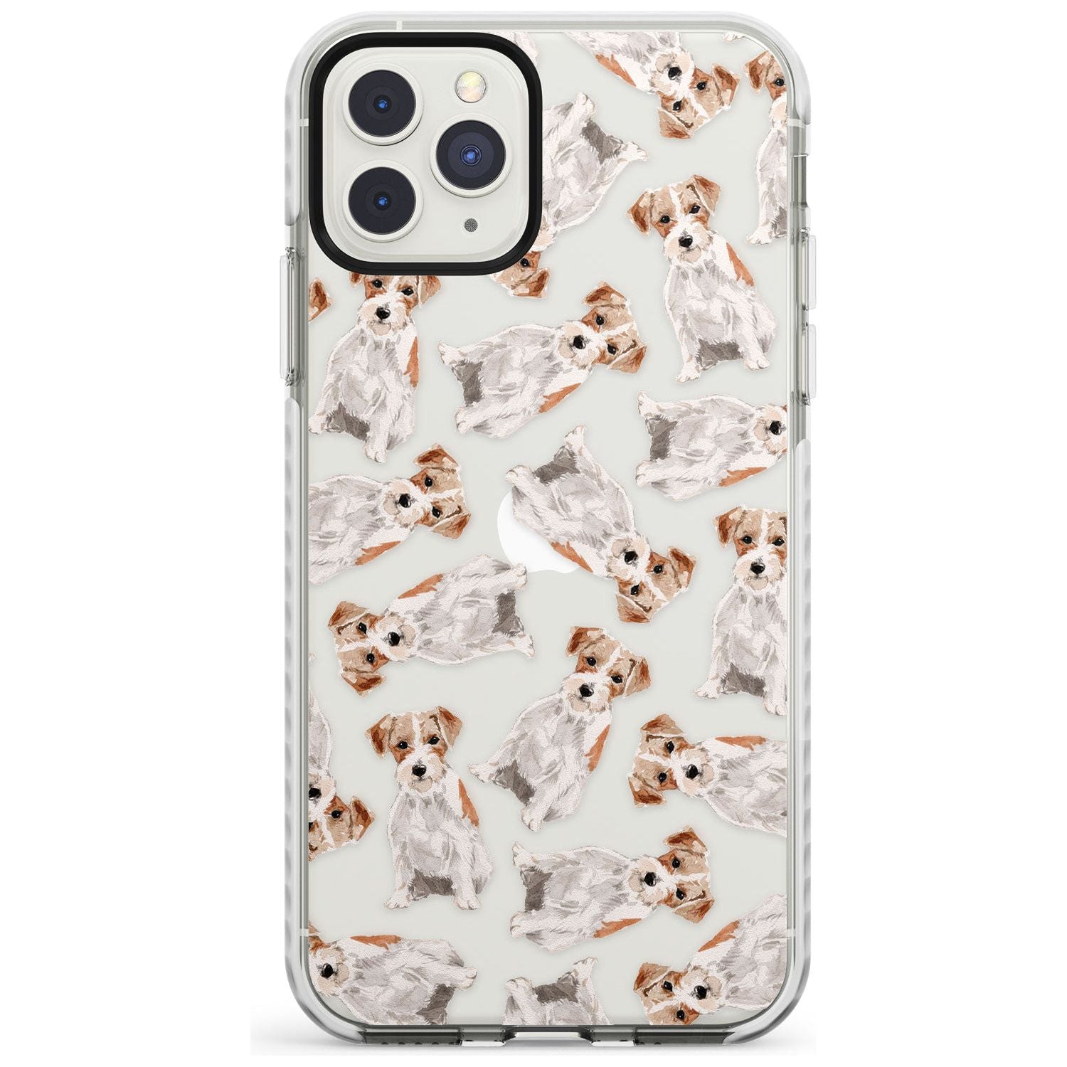Wirehaired Jack Russell Watercolour Dog Pattern Impact Phone Case for iPhone 11 Pro Max