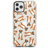 Boxer Watercolour Dog Pattern Impact Phone Case for iPhone 11 Pro Max