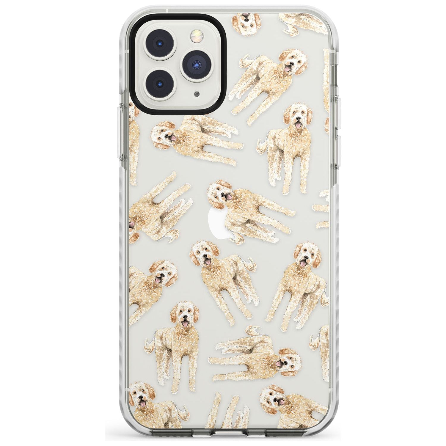 Goldendoodle Watercolour Dog Pattern Impact Phone Case for iPhone 11 Pro Max