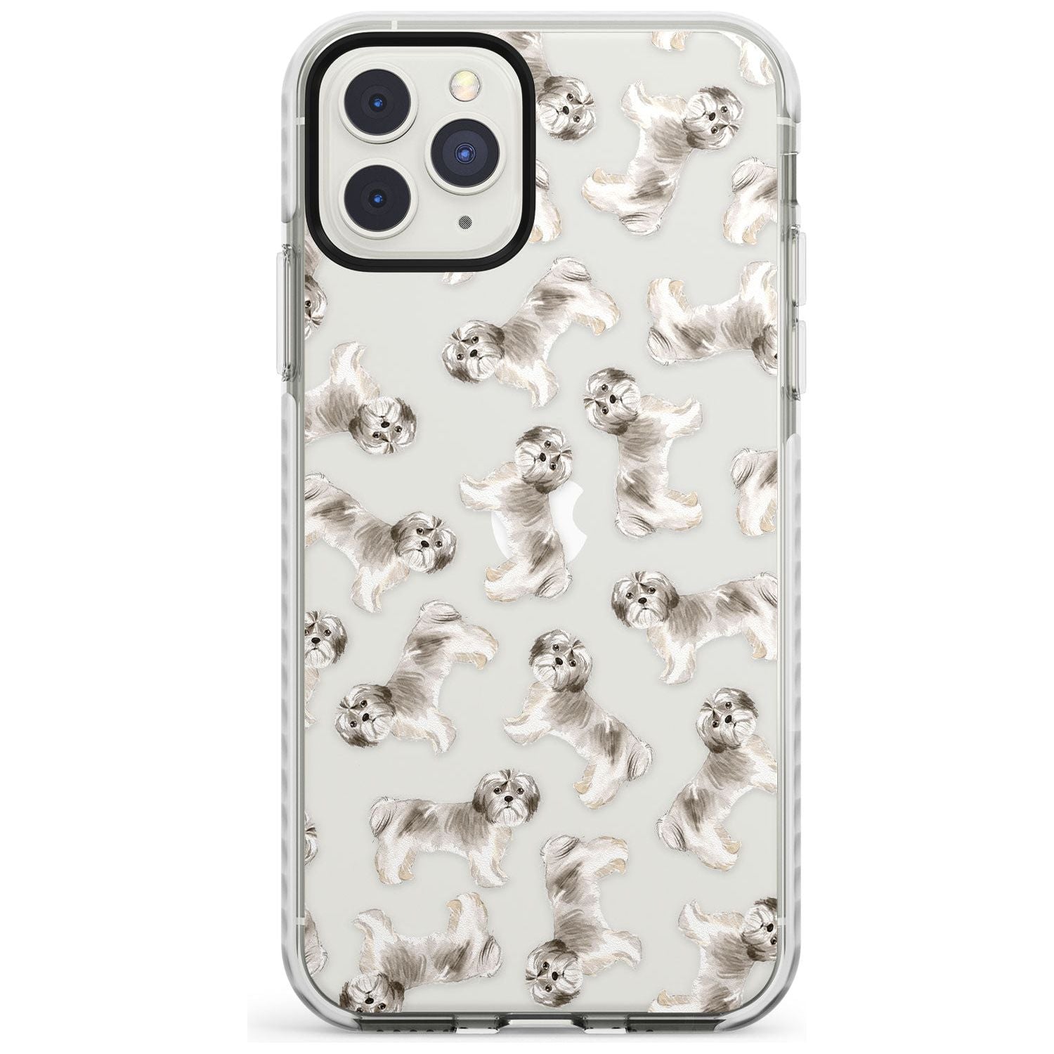 Shih tzu (Short Hair) Watercolour Dog Pattern Impact Phone Case for iPhone 11 Pro Max