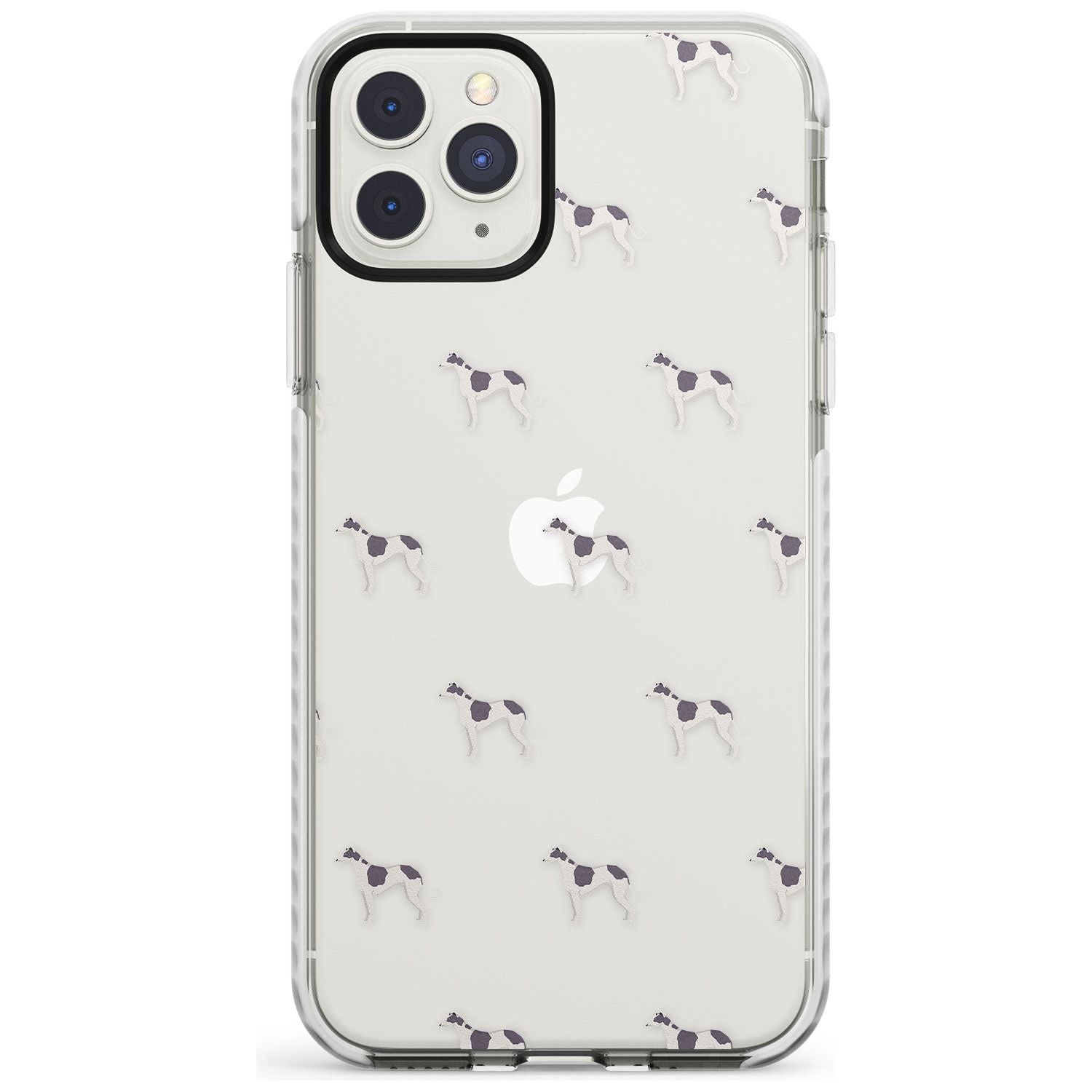 Greyhound Dog Pattern Clear Impact Phone Case for iPhone 11 Pro Max