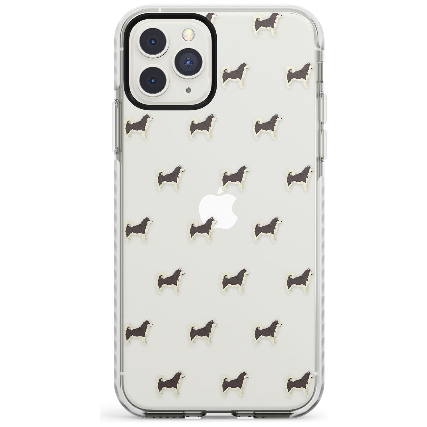 Alaskan Malamute Dog Pattern Clear Impact Phone Case for iPhone 11 Pro Max