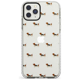 . Basset Hound Dog Pattern Clear Impact Phone Case for iPhone 11 Pro Max