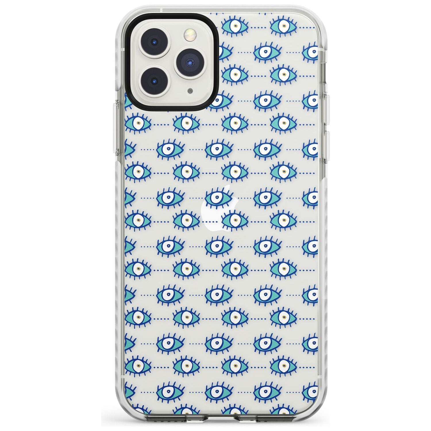 Crazy Eyes (Clear) Psychedelic Eyes Pattern Impact Phone Case for iPhone 11 Pro Max