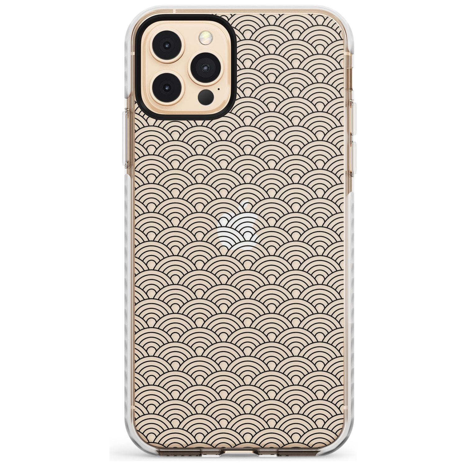 Abstract Lines: Scalloped Pattern Slim TPU Phone Case for iPhone 11 Pro Max