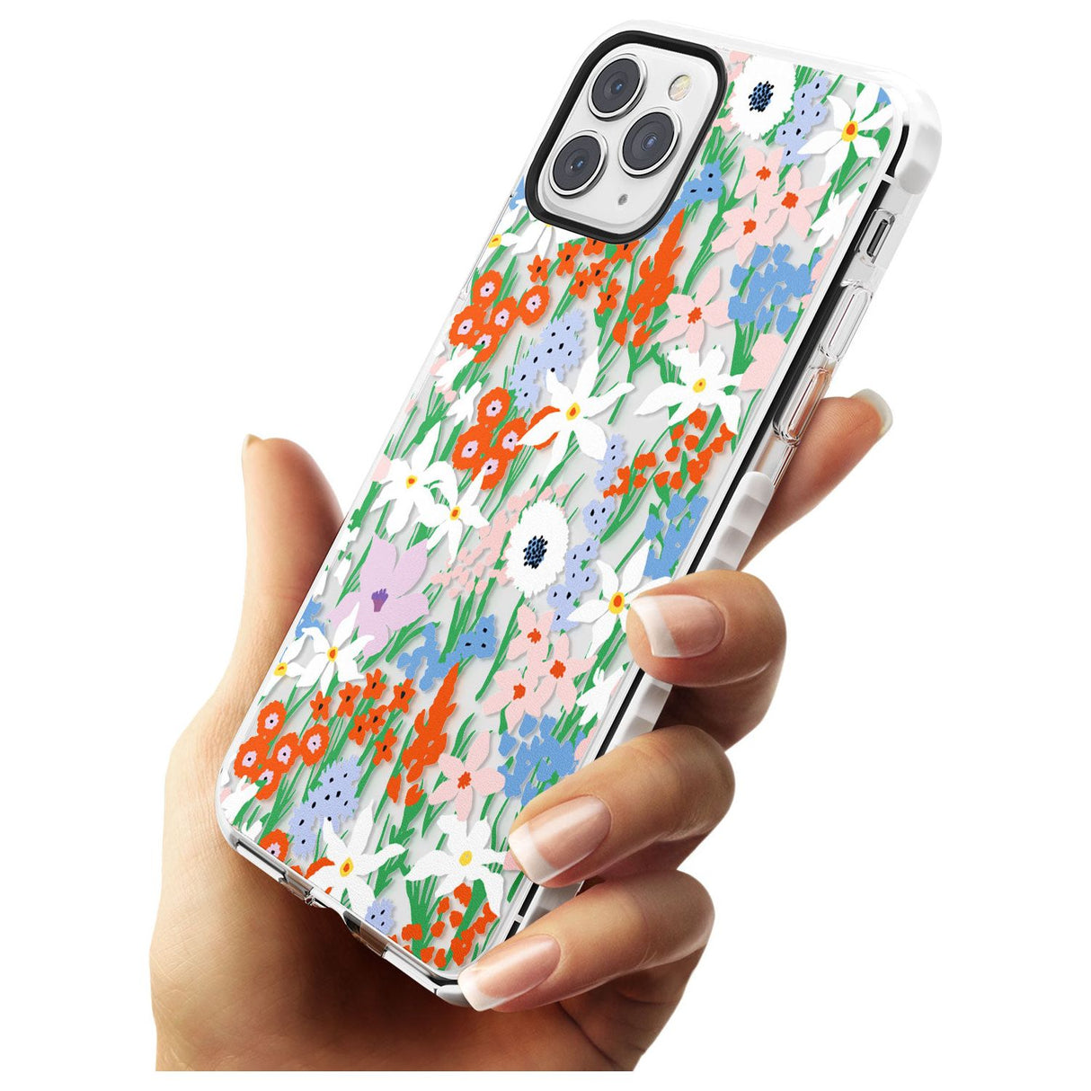 Springtime Meadow: Transparent Slim TPU Phone Case for iPhone 11 Pro Max