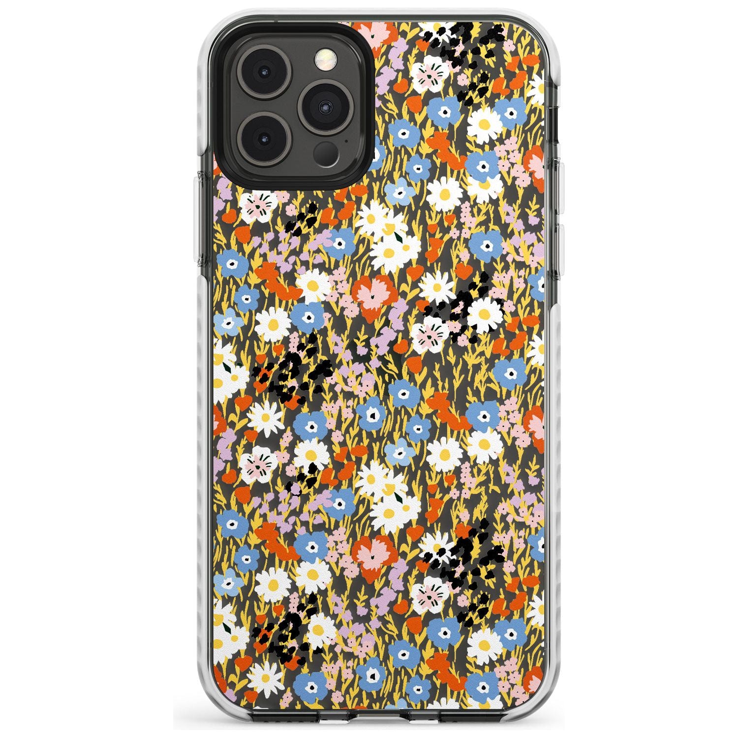 Busy Floral Mix: Transparent Slim TPU Phone Case for iPhone 11 Pro Max