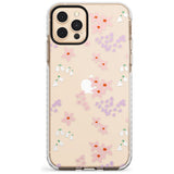 Pink & Purple Flower Mix: Clear Slim TPU Phone Case for iPhone 11 Pro Max