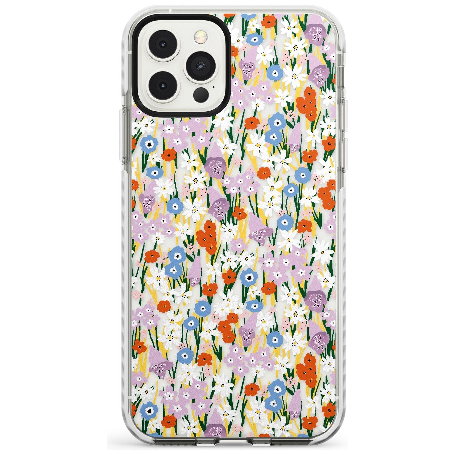Energetic Floral Mix: Transparent Slim TPU Phone Case for iPhone 11 Pro Max