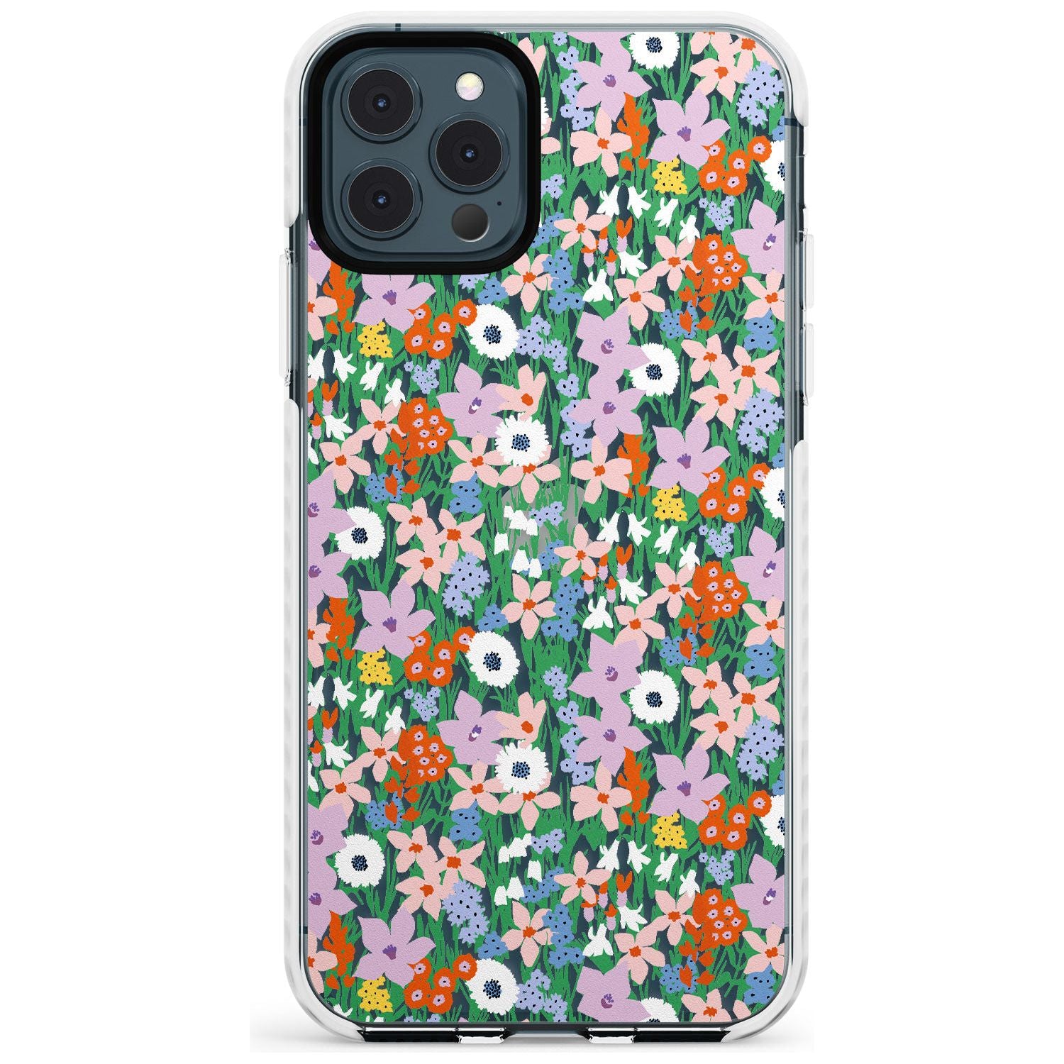 Jazzy Floral Mix: Transparent Slim TPU Phone Case for iPhone 11 Pro Max