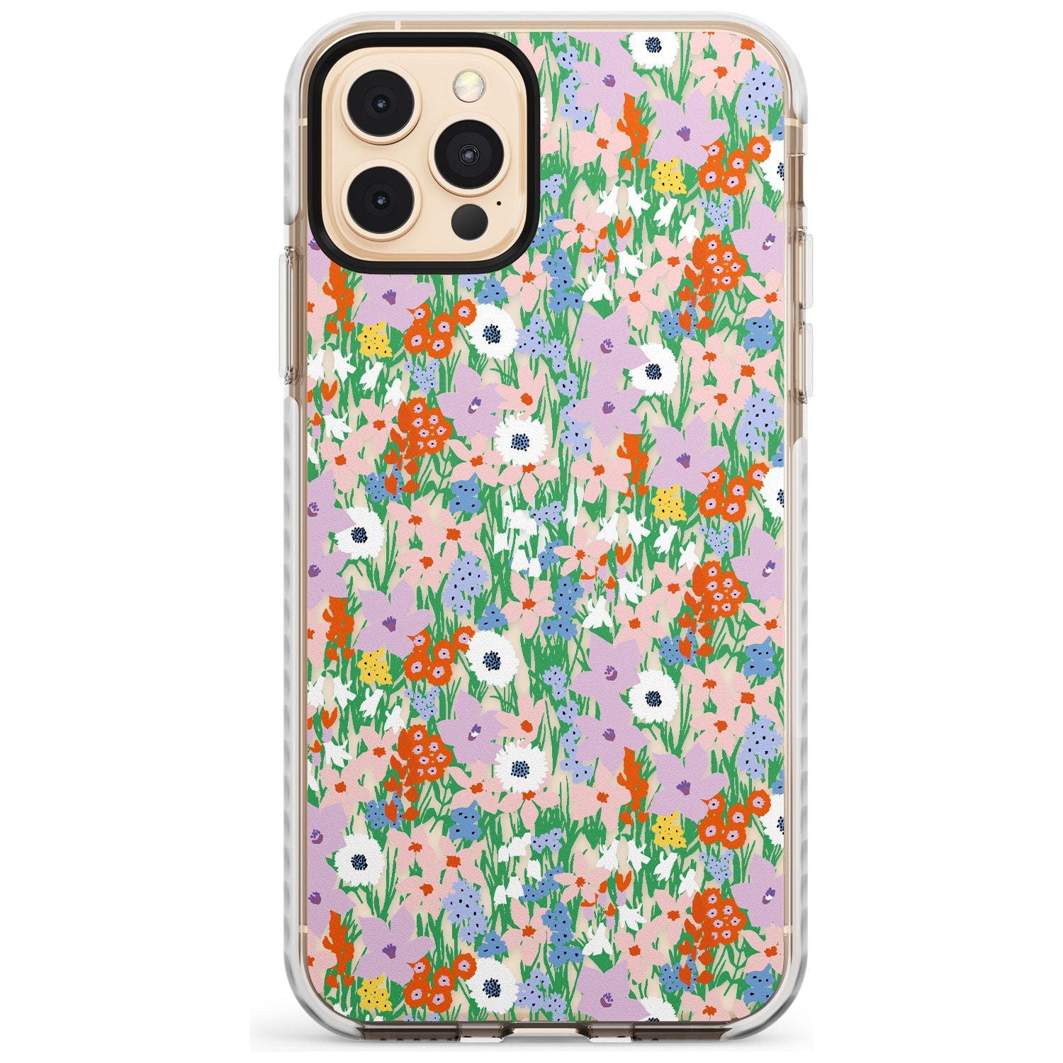 Jazzy Floral Mix: Transparent Slim TPU Phone Case for iPhone 11 Pro Max