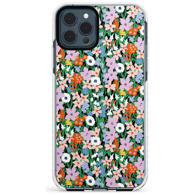 Jazzy Floral Mix: Solid Slim TPU Phone Case for iPhone 11 Pro Max