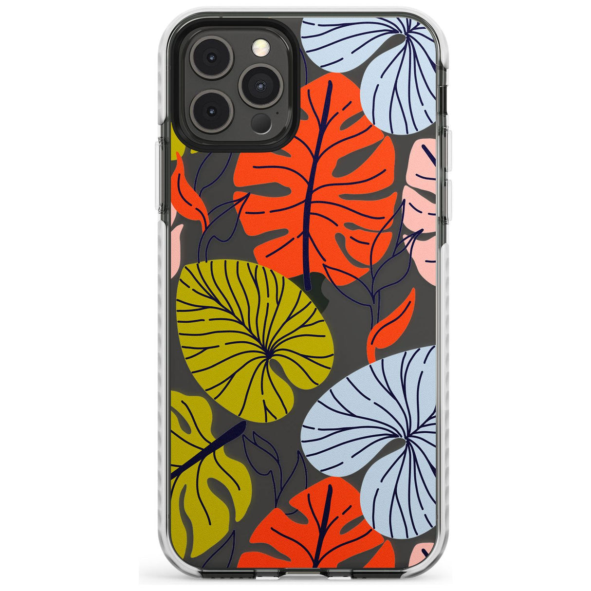 Abstract Leaves Impact Phone Case for iPhone 11, iphone 12