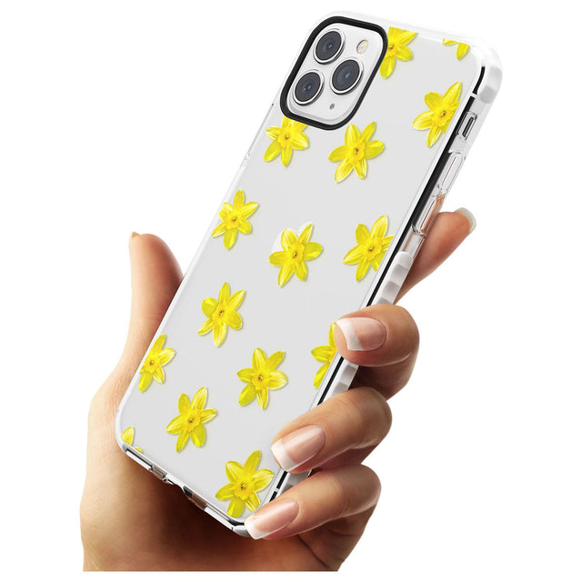 Daffodils Transparent Pattern Impact Phone Case for iPhone 11 Pro Max