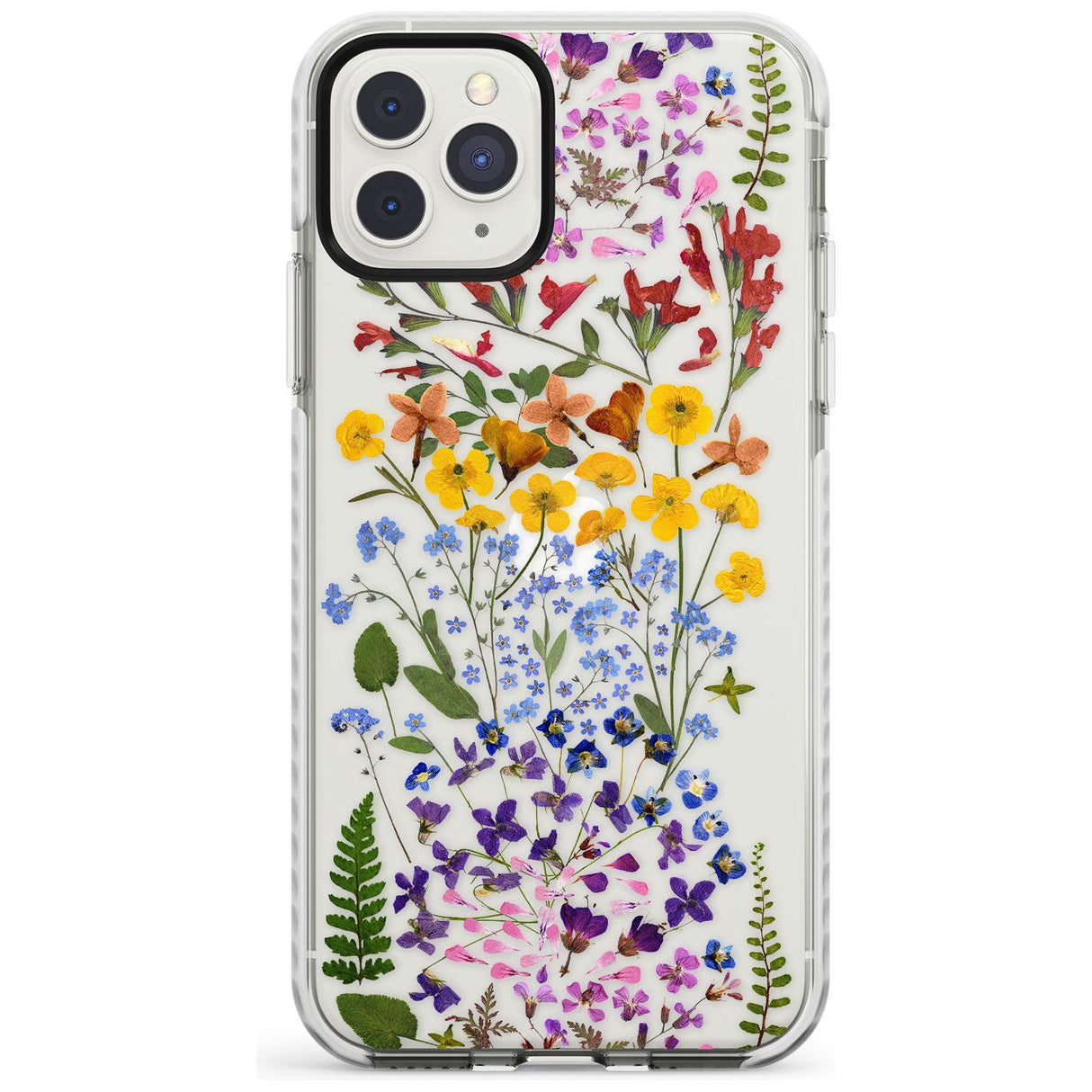 Wild Flower Stripe Design Impact Phone Case for iPhone 11 Pro Max