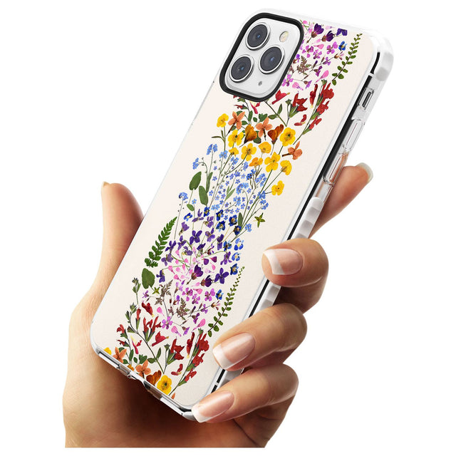 Wildflower Stripe Design - Cream Impact Phone Case for iPhone 11 Pro Max