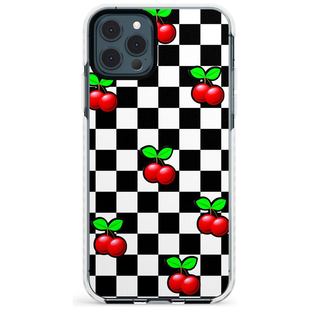 Checkered Cherry Impact Phone Case for iPhone 11 Pro Max