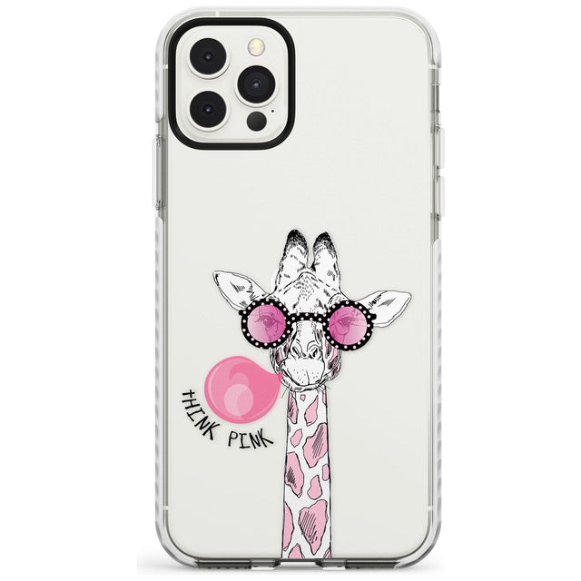 Think Pink Giraffe Impact Phone Case for iPhone 11 Pro Max