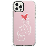 Finger Heart in Pink Slim TPU Phone Case for iPhone 11 Pro Max