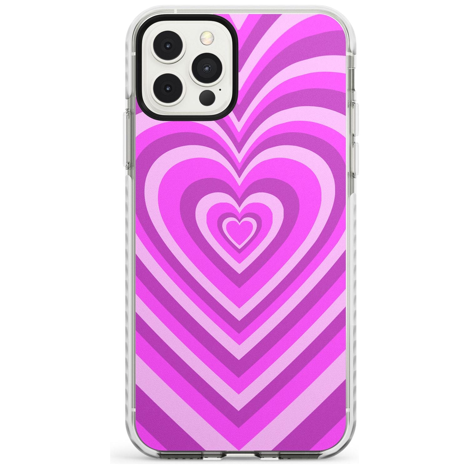 Pink Heart Illusion Impact Phone Case for iPhone 11 Pro Max