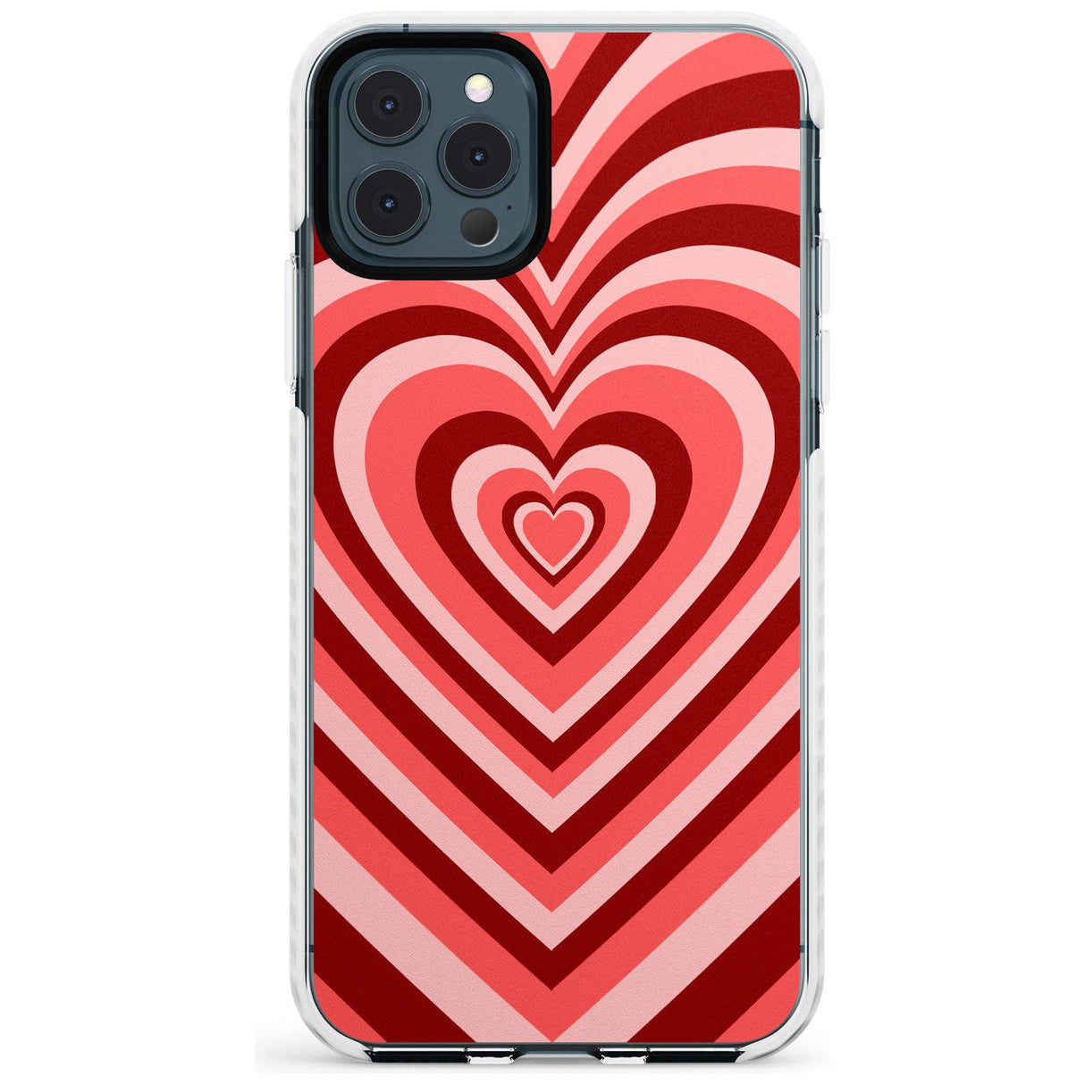 Red Heart Illusion Impact Phone Case for iPhone 11 Pro Max