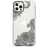 Black Henna Botanicals Impact Phone Case for iPhone 11 Pro Max