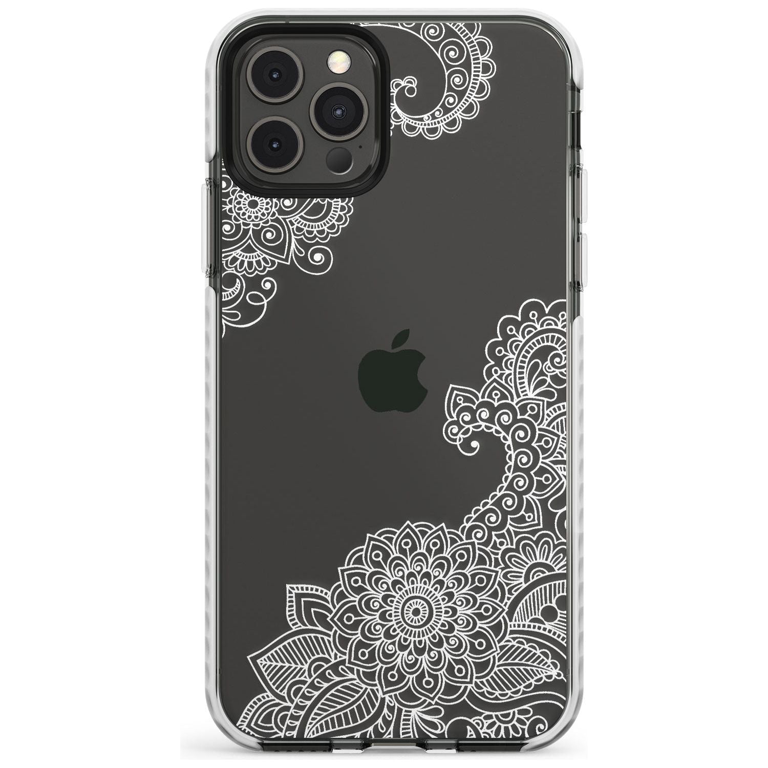 White Henna Botanicals Impact Phone Case for iPhone 11 Pro Max