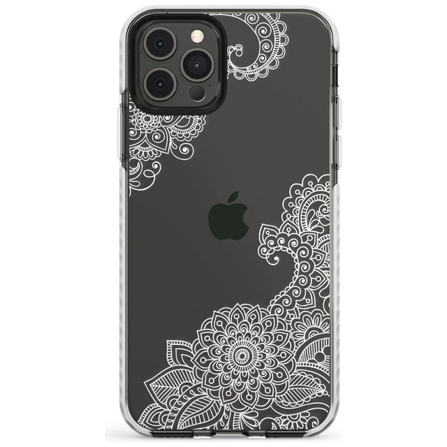 White Henna Botanicals Impact Phone Case for iPhone 11 Pro Max