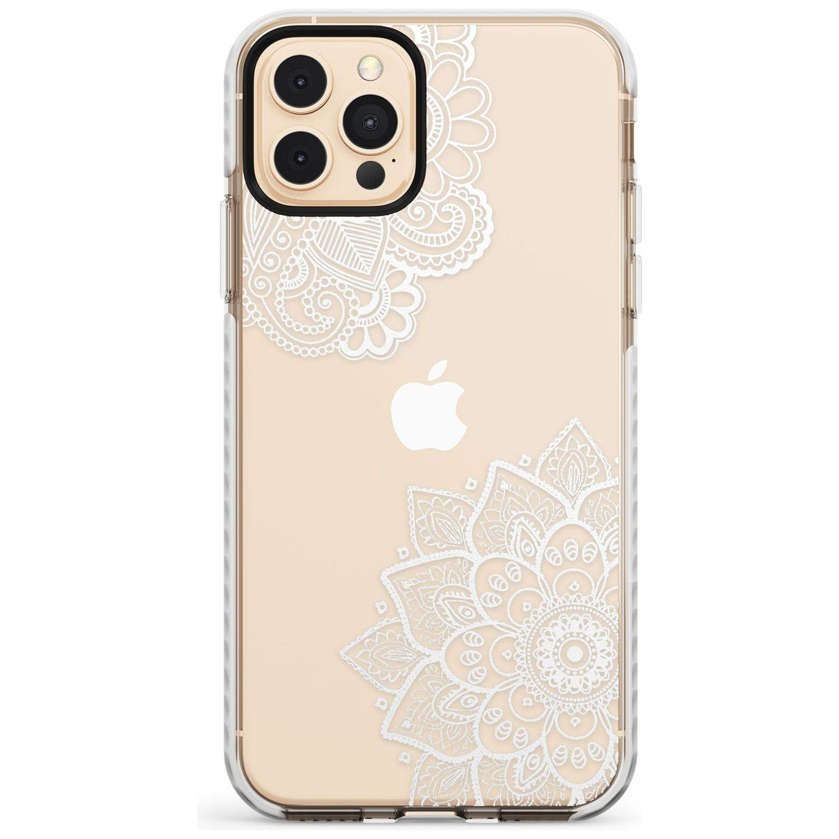 White Henna Florals Impact Phone Case for iPhone 11 Pro Max