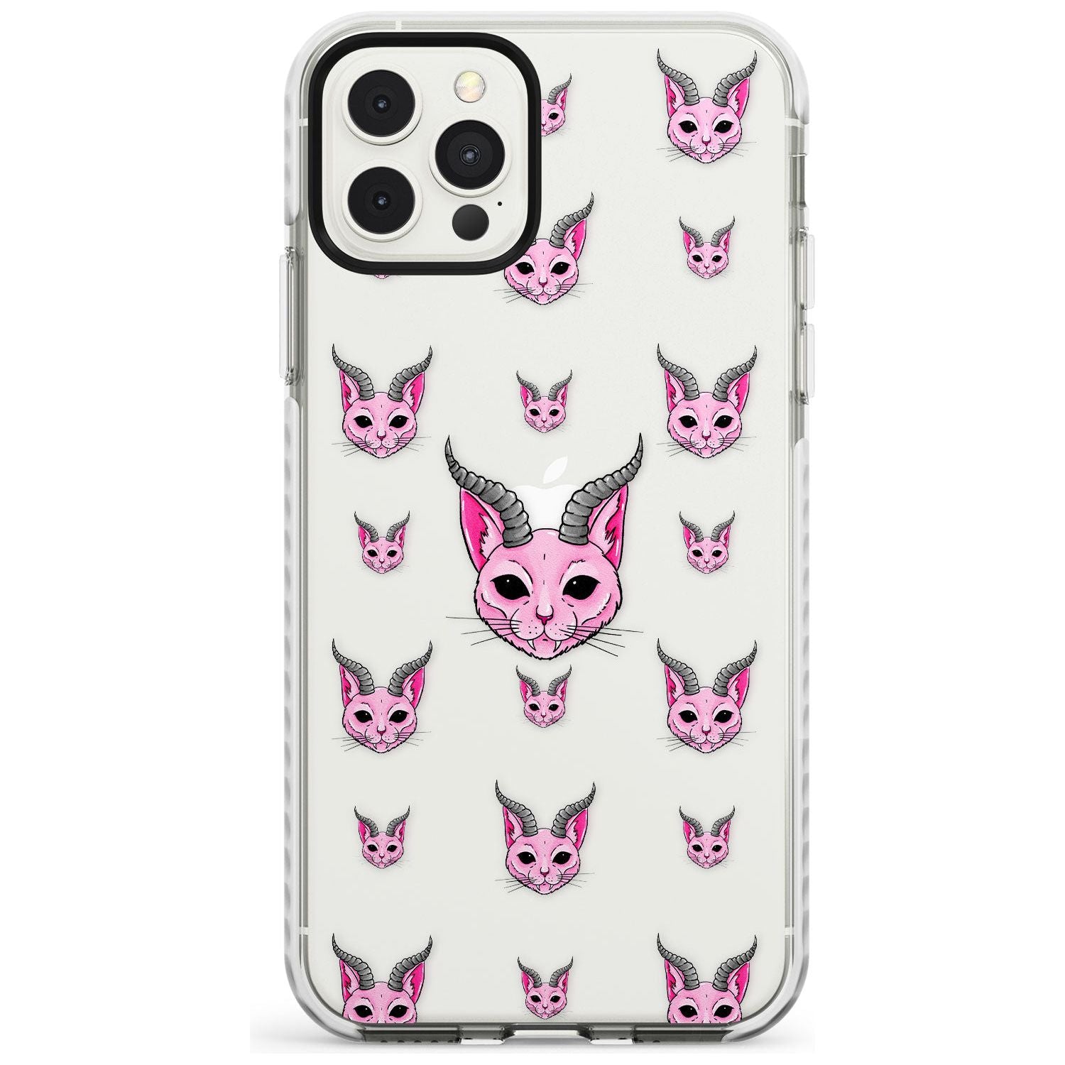 Demon Cat Pattern Impact Phone Case for iPhone 11 Pro Max