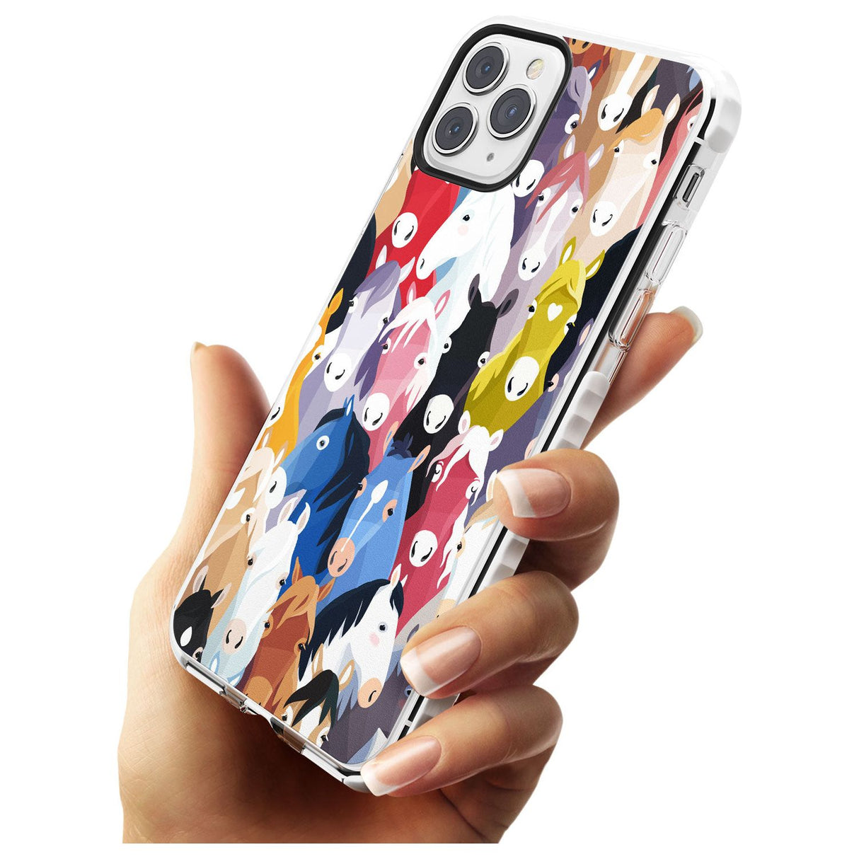 Colourful Horse Pattern Impact Phone Case for iPhone 11 Pro Max