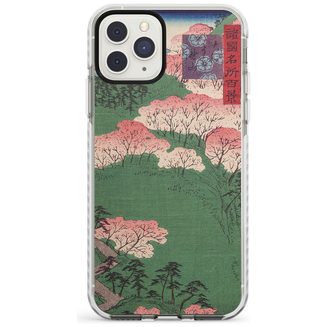 Japanese Illustration Cherry Blossom Forest Phone Case iPhone 11 Pro Max / Impact Case,iPhone 11 Pro / Impact Case,iPhone 12 Pro / Impact Case,iPhone 12 Pro Max / Impact Case Blanc Space