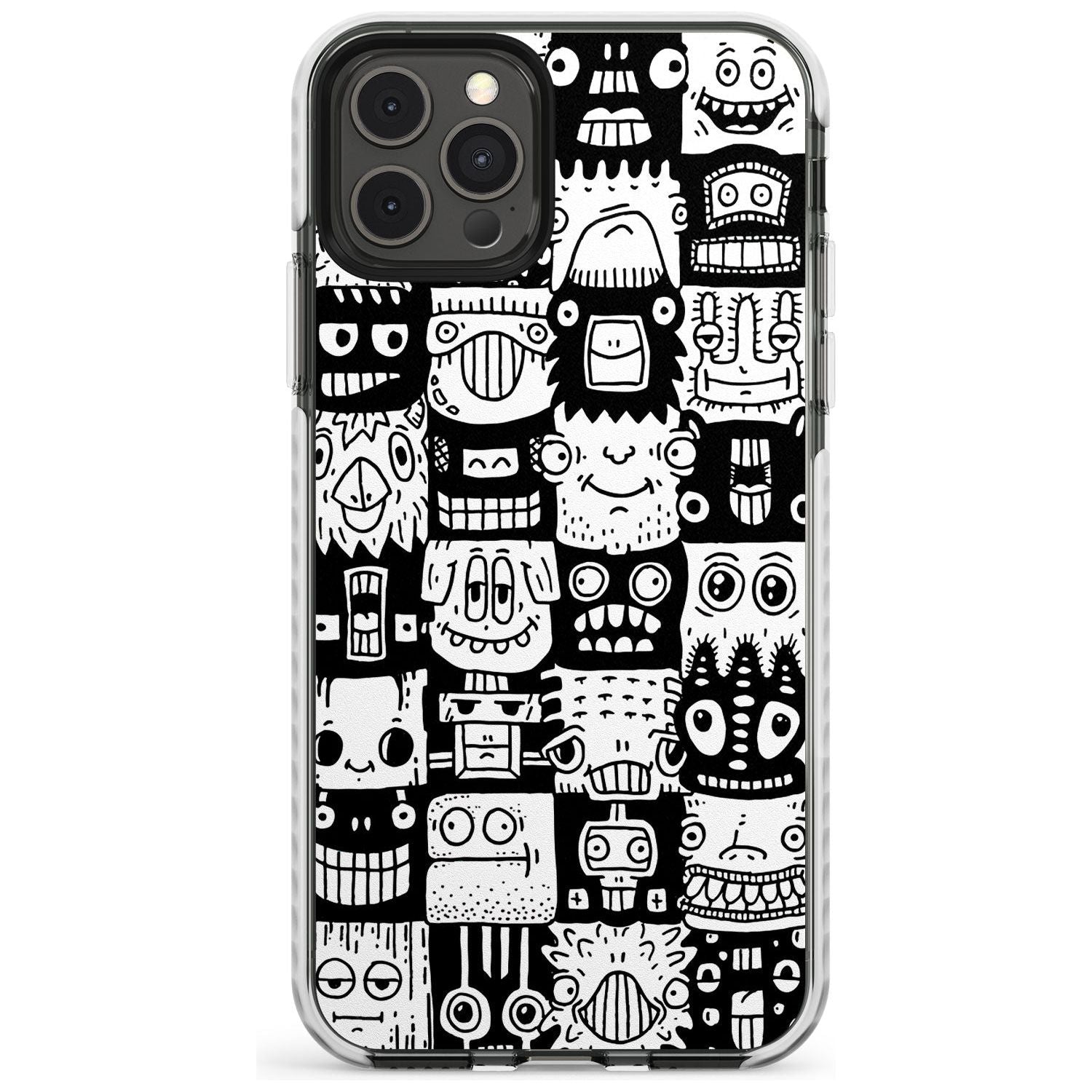 Checkerboard Heads Impact Phone Case for iPhone 11 Pro Max