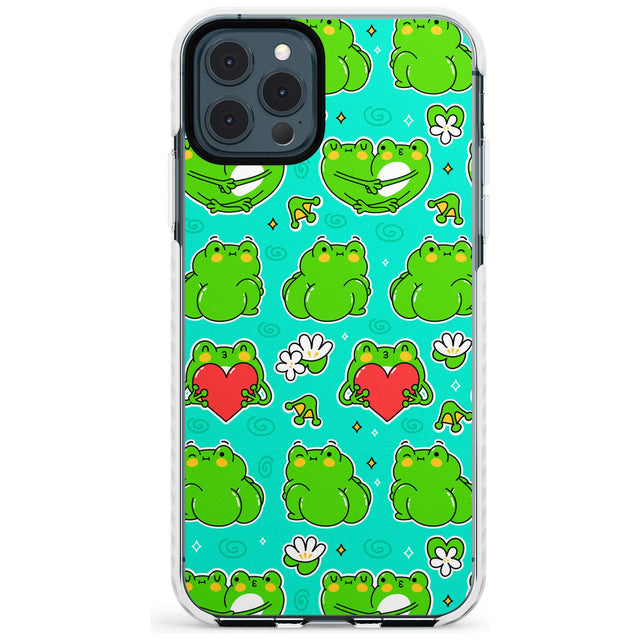 Frog Booty Kawaii Pattern Impact Phone Case for iPhone 11 Pro Max