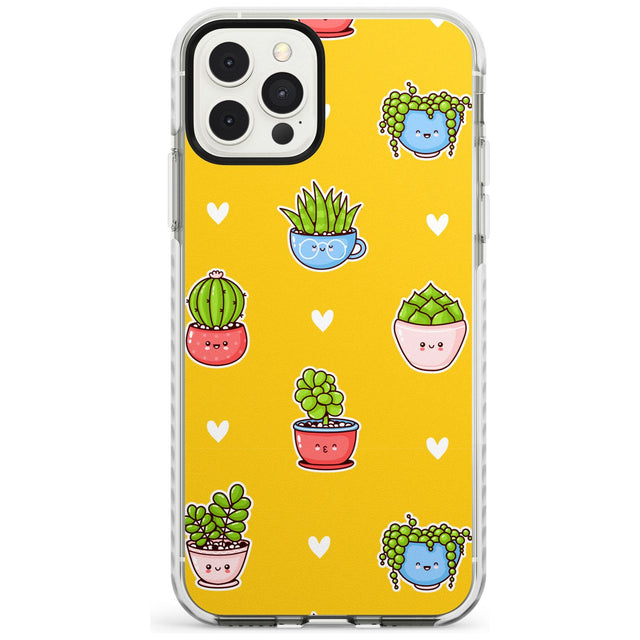 Plant Faces Kawaii Pattern Impact Phone Case for iPhone 11 Pro Max