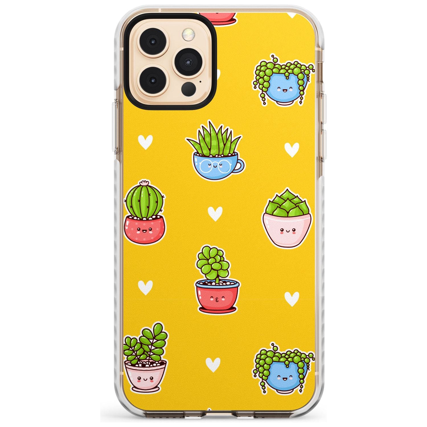 Plant Faces Kawaii Pattern Impact Phone Case for iPhone 11 Pro Max