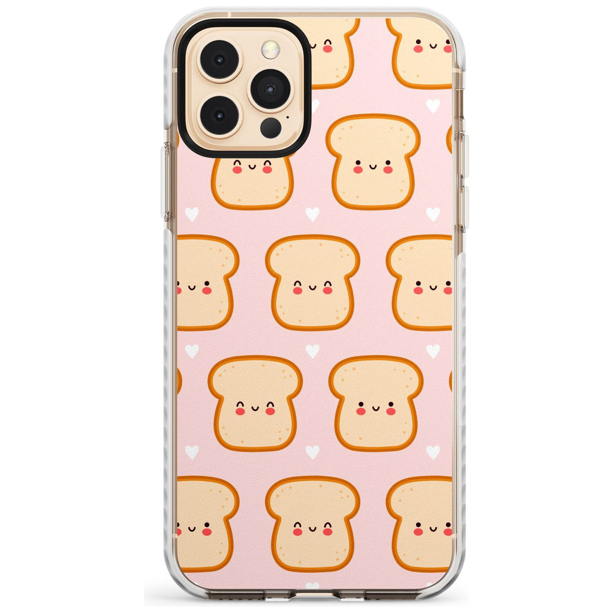 Bread Faces Kawaii Pattern Impact Phone Case for iPhone 11 Pro Max