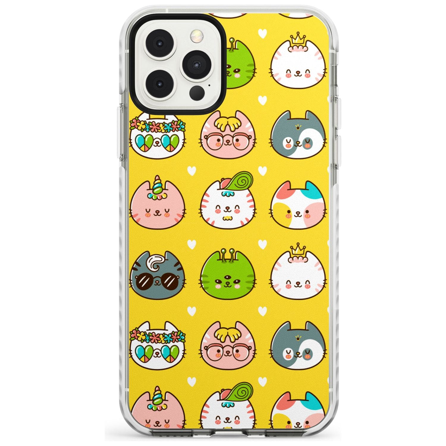 Mythical Cats Kawaii Pattern Impact Phone Case for iPhone 11 Pro Max