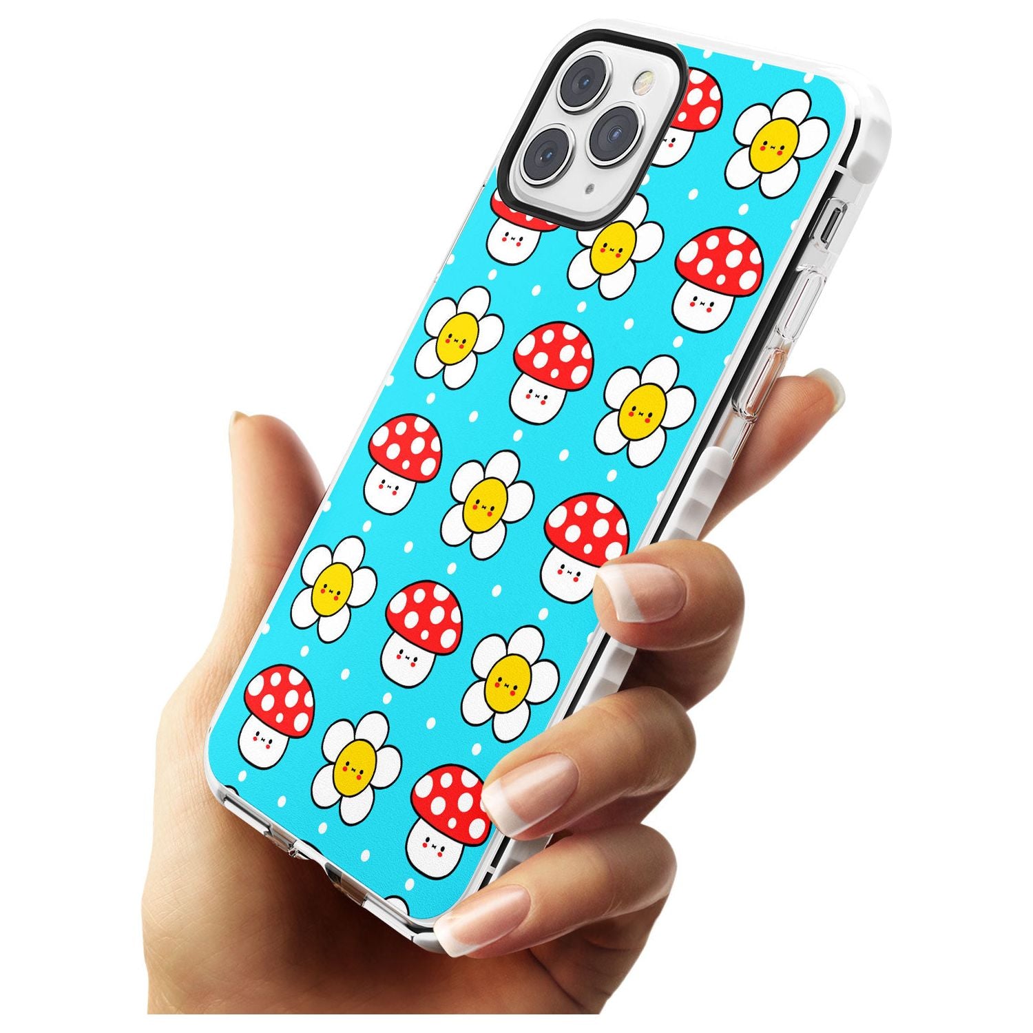 Shroom Bunnies Kawaii Pattern Impact Phone Case for iPhone 11 Pro Max