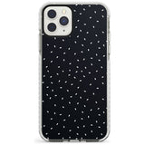 Confetti (Black) Phone Case iPhone 11 Pro Max / Impact Case,iPhone 11 Pro / Impact Case,iPhone 12 Pro / Impact Case,iPhone 12 Pro Max / Impact Case Blanc Space