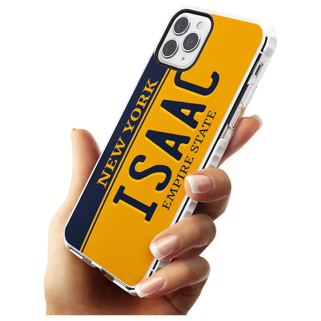 New York License Plate Slim TPU Phone Case for iPhone 11 Pro Max