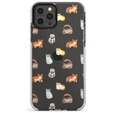 Cute Cat Pattern - Clear Slim TPU Phone Case for iPhone 11 Pro Max