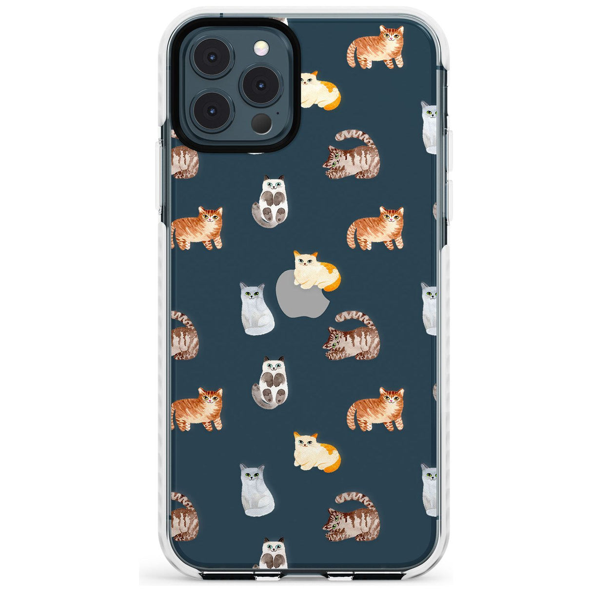 Cute Cat Pattern - Clear Slim TPU Phone Case for iPhone 11 Pro Max