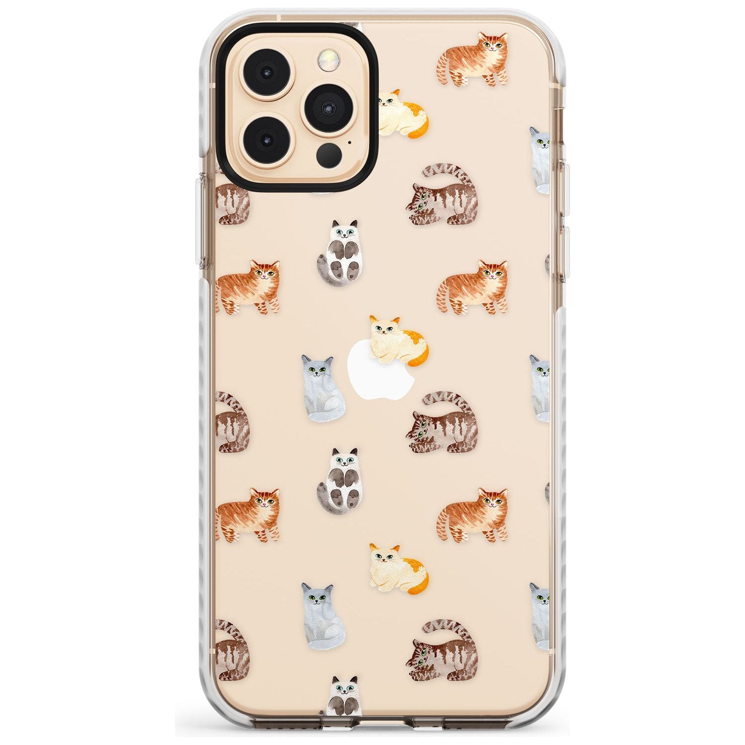 Cute Cat Pattern - Clear Slim TPU Phone Case for iPhone 11 Pro Max