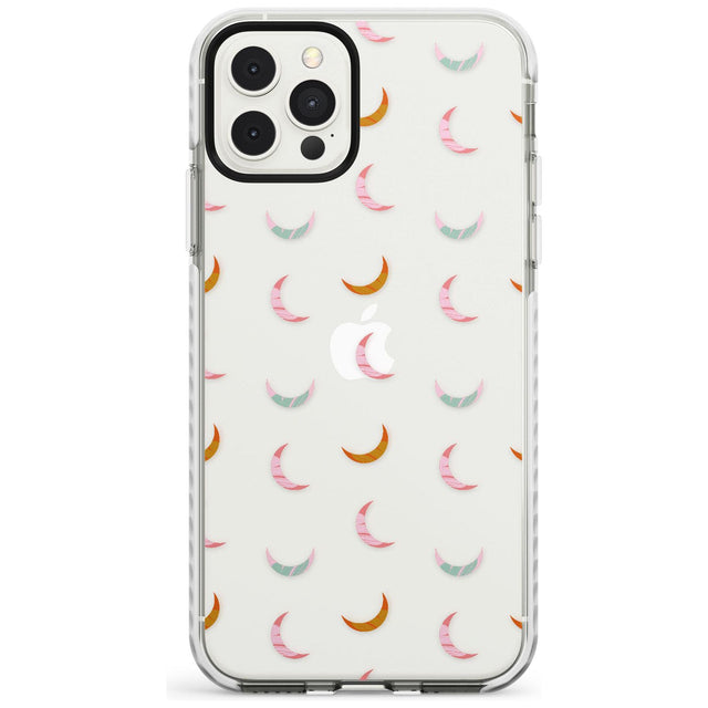 Colourful Crescent Moons Slim TPU Phone Case for iPhone 11 Pro Max